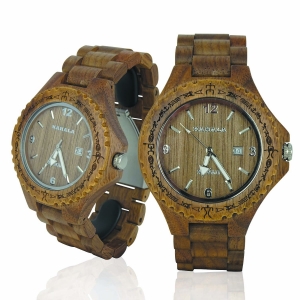 Handmade Wooden Watch Made with Wallnut Wood - Kahala Brand # 1W