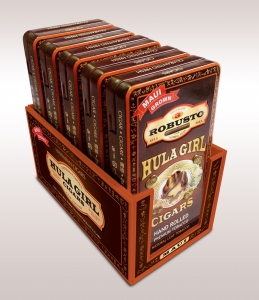 Hula Girl Maui Grown Natural Robusto Box of 5 Tins Hula Girl Maui Grown Natural Robusto Box of 5 Tins
