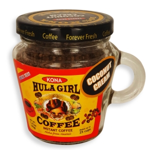 Hula Girl 10% Kona Blend Freeze Dried Instant Coffee ...