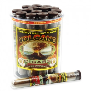 Tub of 25 Coconut Macadamia Nut Volcano Cigars