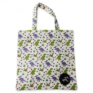 Eco Tote Bag Dinosaurs (White) Eco Tote Bag Dinosaurs (White)