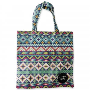 Eco Tote Bag Native Design (Blue) Eco Tote Bag Native Design (Blue)