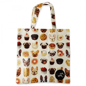 Eco Tote Bag Bull Dogs and Desserts Eco Tote Bag Bull Dogs and Desserts
