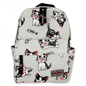Life Spirit Backpack Cat and Fish Bone Life Spirit Backpack Cat and Fish Bone