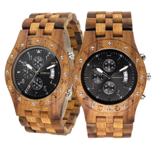 Handmade Wooden Watch Made with Asian Koa Wood and Mango Wood  # 11A-BF