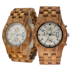 Handmade Wooden Watch Made with Asian Koa Wood and Asian Mango Wood Watch # 11A-WF