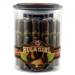 Hula Girl Robusto Cigars in Tub