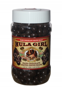 Hula Girl Dark Chocolate Coated Coffee Beans