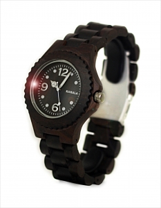 Wooden watch black sandalwood Kahala 51