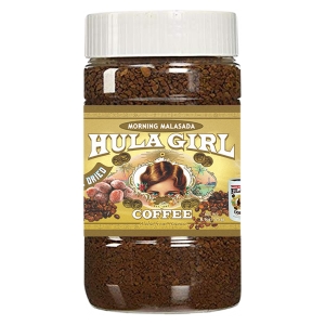 Hula Girl Morning Malasada Hawaiian Freeze Dried Instant Coffee 175g Jar