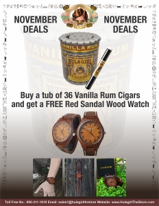 NOVEMBER DEALS https://www.hulagirlthestore.com/flavored/november-deal-tub-36-hula-girl-vanilla-rum-flavored-cigars.html