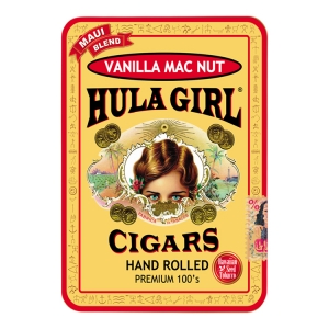 Hula Girl Vanilla Mac Nut Small Cigar Tin with 8 Mini Cigars