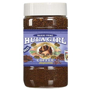 Hula Girl Waikiki Primo Hawaiian Freeze Dried Instant Coffee 175g Jar