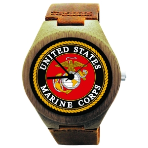 Handmade Kahala Wooden Watch With US Marine Corps Seal Kahala Wooden Watch With US Marine Corps Seal