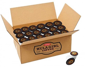Hula Girl 100% Kona Coffee Single Serve K-Kup Box of 25