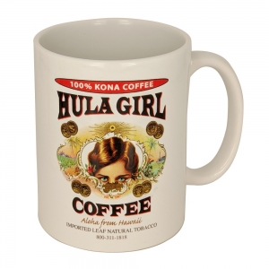 Hula Girl Coffee Mug White 11oz Hula Girl Coffee Mug White 11oz