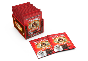 Hula Girl Chocolate 10% Kona Drip Coffee Pack of 25 Sachets Hula Girl Chocolate 10% Kona Drip Coffee Pack of 25 Sachets