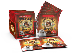Hula Girl 100% Kona Drip Coffee Pack of 50 Sachets