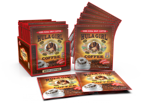 Hula Girl 100% Kona Drip Coffee Pack of 50 Sachets Hula Girl 100% Kona Drip Coffee Pack of 50 Sachets