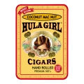 Hula Girl Coconut Mac Nut Small Cigar Tin with 8 Mini Cigars