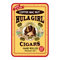 Hula Girl Coffee Mac Nut Small Cigar Tin with 8 Mini Cigars
