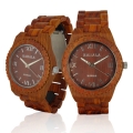 Handmade Wooden Watch Made with Red Sandalwood 