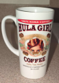 Hula Girl Latte Mug White with Cigar Logo 17oz